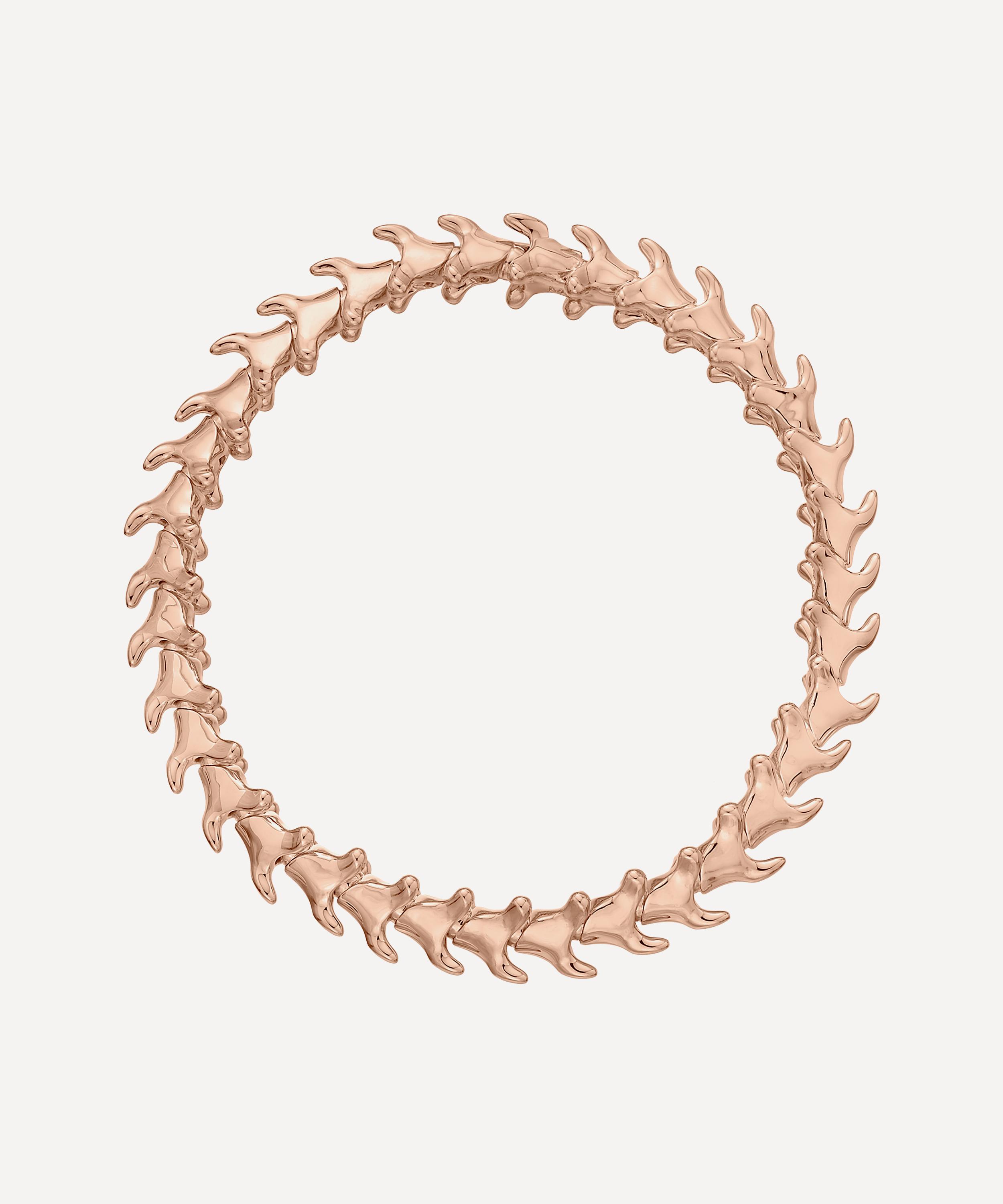 Shaun Leane Gold Plated Vermeil Silver Hook Leather Bracelet