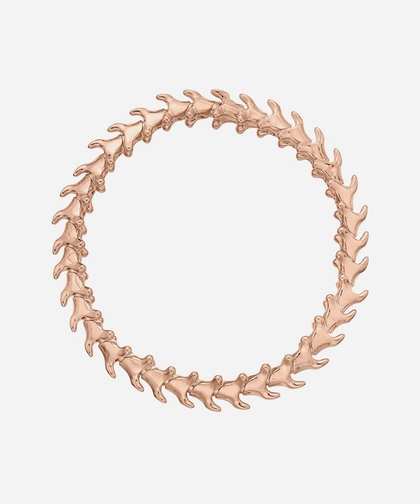 Shaun Leane - Rose Gold Plated Vermeil Silver Serpents Trace Slim Bracelet image number null