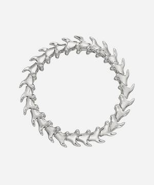Silver Serpents Trace Wide Bracelet