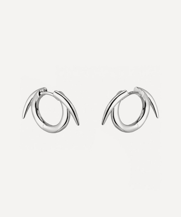 Shaun Leane - Silver Thorn Hoop Earrings image number null