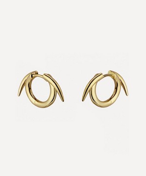 Shaun Leane - Gold Plated Vermeil Silver Thorn Hoop Earrings image number 0