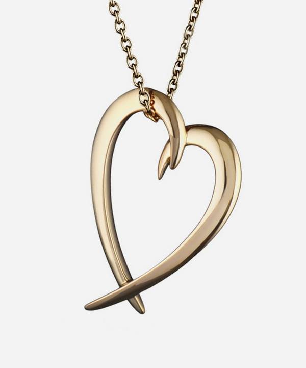 Shaun Leane - Gold Plated Vermeil Silver Heart Pendant Necklace image number 0