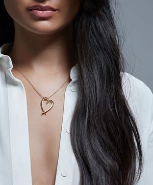 Shaun Leane - Gold Plated Vermeil Silver Heart Pendant Necklace image number 1