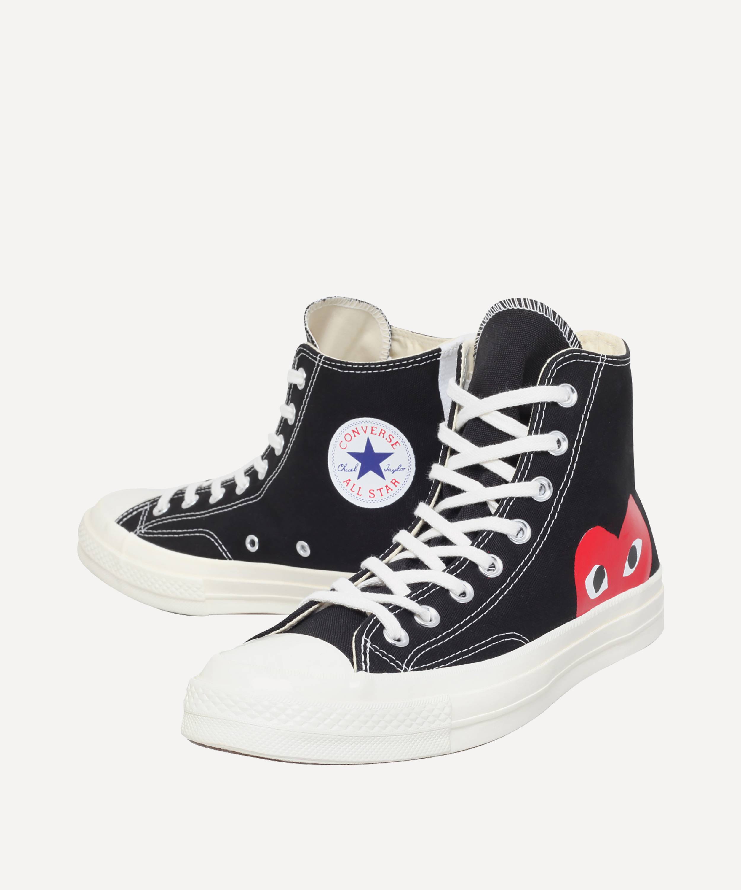 Converse Comme des Garçons Play x Converse Chuck Canvas Sneakers Hi Liberty