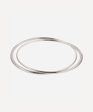 Dinny Hall - Silver Signature Double Bangle image number 0