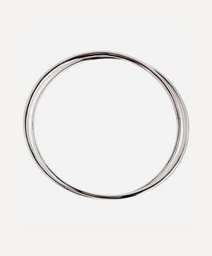 Dinny Hall - Silver Signature Double Bangle image number 2
