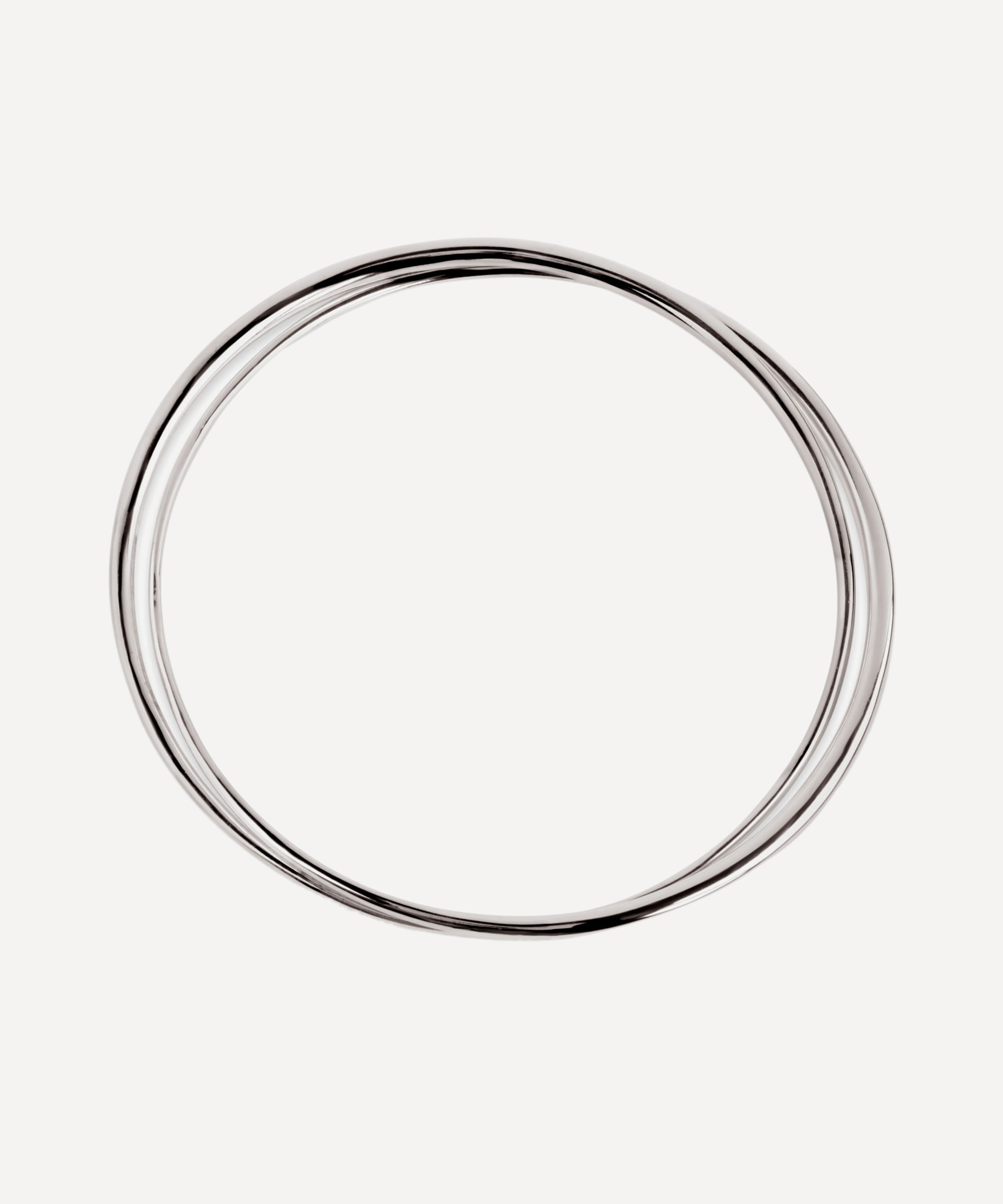 Dinny Hall - Silver Signature Double Bangle image number 2