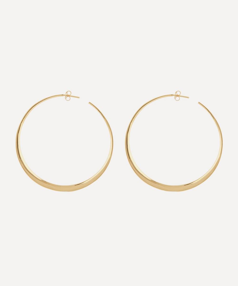 Dinny Hall - Gold Plated Vermeil Silver Signature Large Hoop Earrings