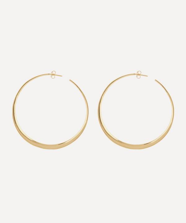 Dinny Hall - Gold Plated Vermeil Silver Signature Large Hoop Earrings image number 0