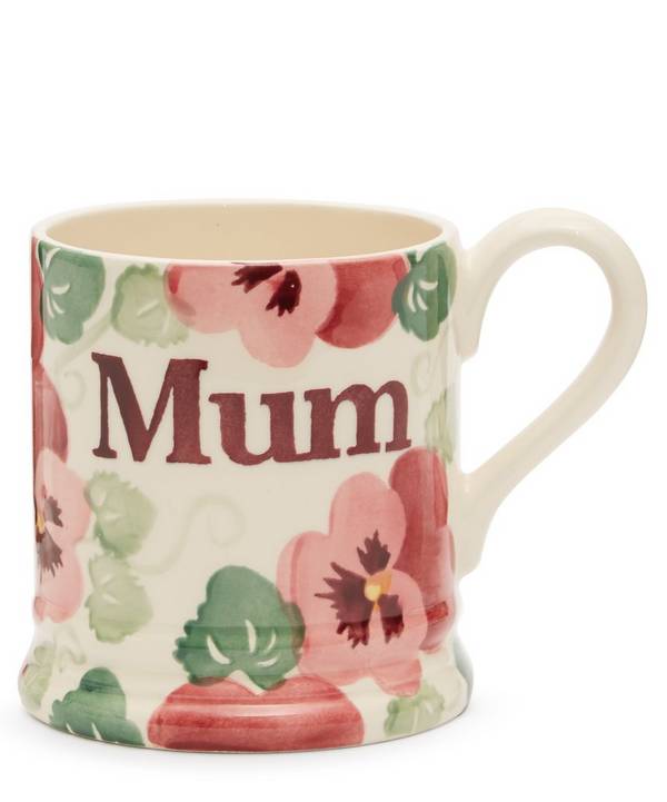 New Emma Bridgewater 1/2 Pint  Purple Pansy Mum Mug Boxed Ideal Christmas Gift 