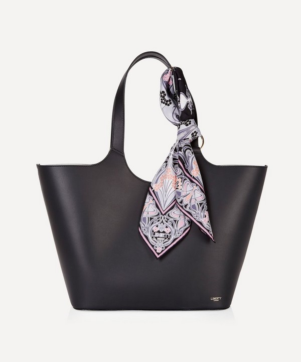 Liberty - Audrey Leather Tote Bag with Ianthe Silk Scarf image number null