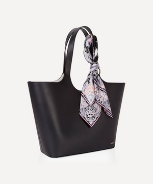 Liberty - Audrey Leather Tote Bag with Ianthe Silk Scarf image number 1
