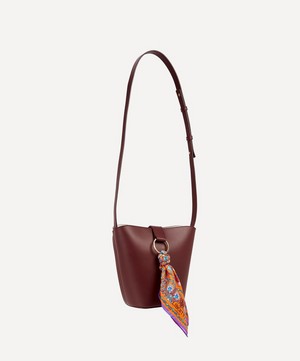 Liberty - Brigitte Leather Mini Bucket Bag with Lodden Silk Scarf image number 1