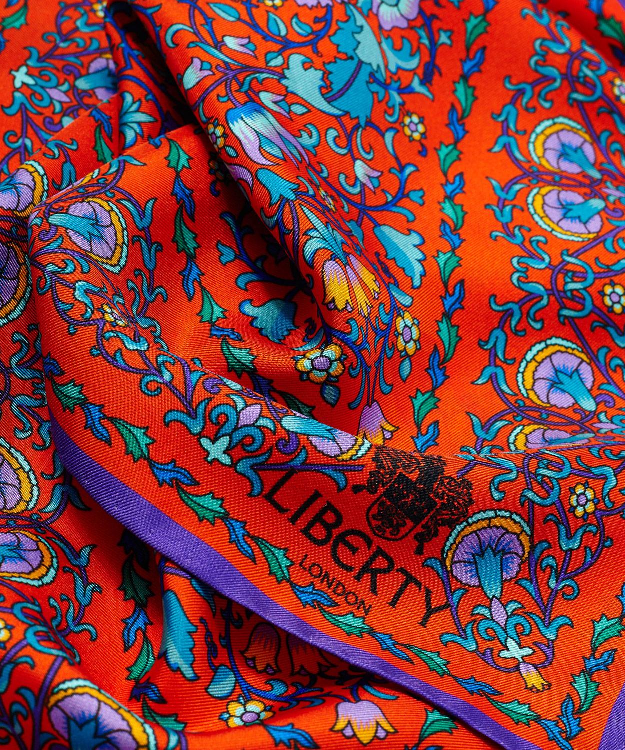 Liberty - Brigitte Leather Mini Bucket Bag with Lodden Silk Scarf image number 6