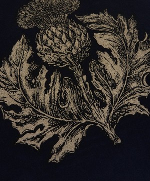 Timorous Beasties - Thistle Cotton Velvet Cushion image number 3