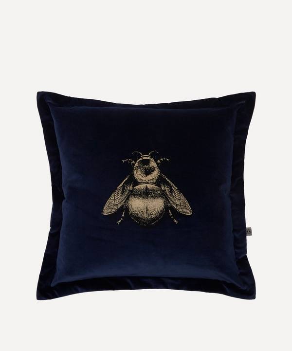 Timorous Beasties - Napoleon Bee Cotton Velvet Cushion image number 0