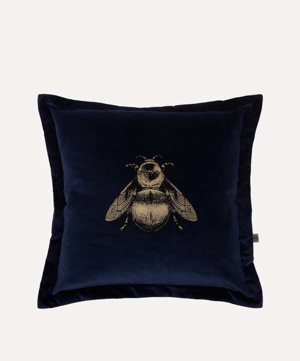 Timorous Beasties - Napoleon Bee Cotton Velvet Cushion image number null