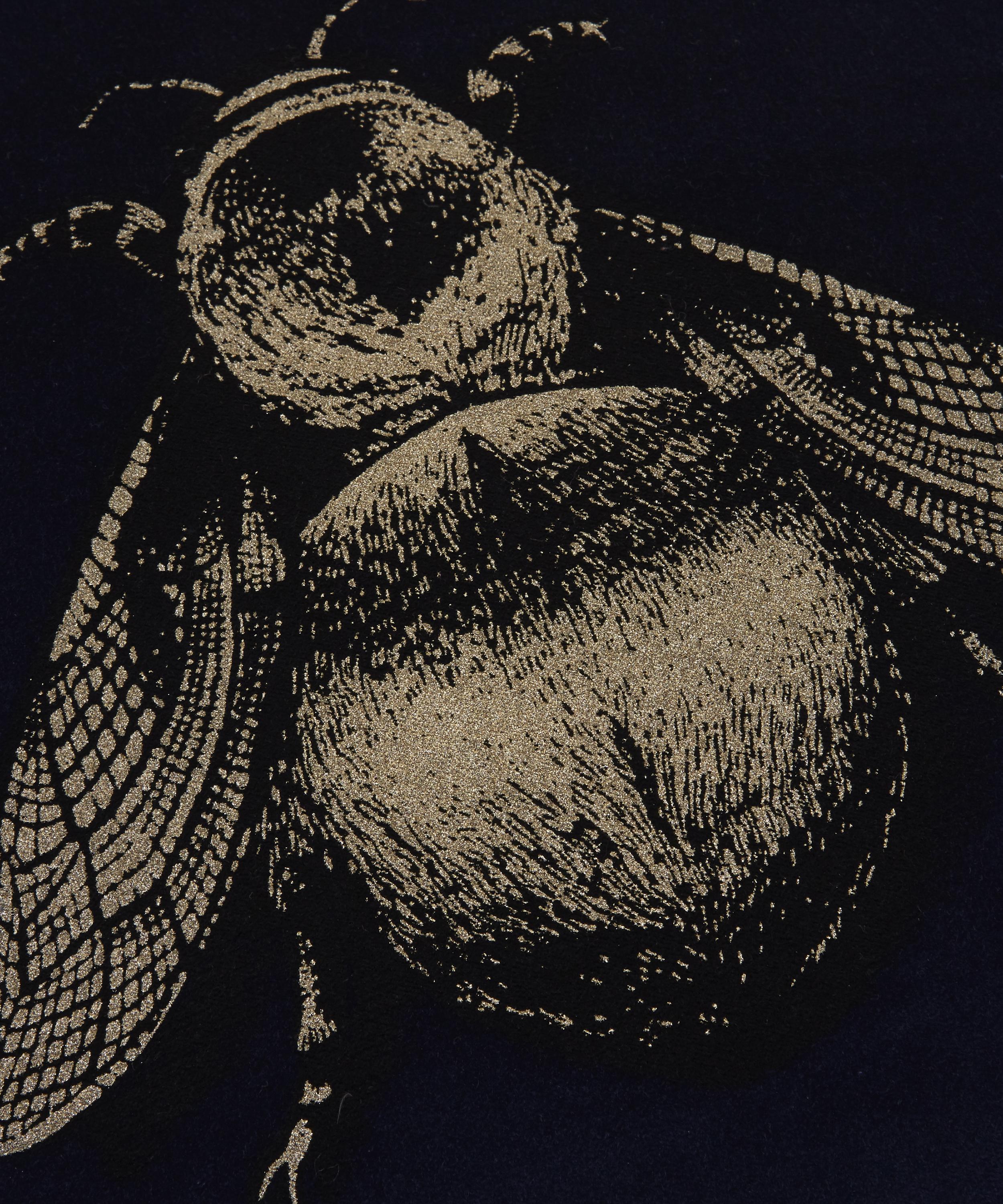Timorous Beasties - Napoleon Bee Cotton Velvet Cushion image number 3