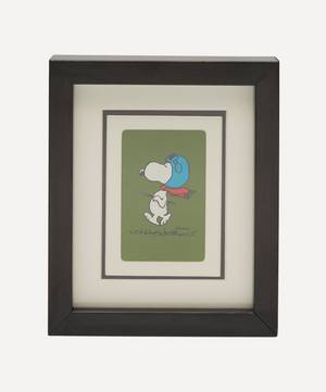 Snoopy Vintage Framed Playing Card