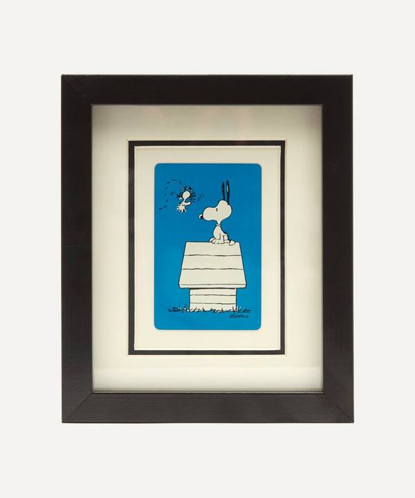 Vintage Playing Cards - Snoopy Kennel Vintage Framed Playing Card