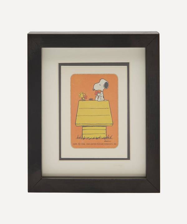 Vintage Playing Cards - Snoopy Kennel Vintage Framed Playing Card