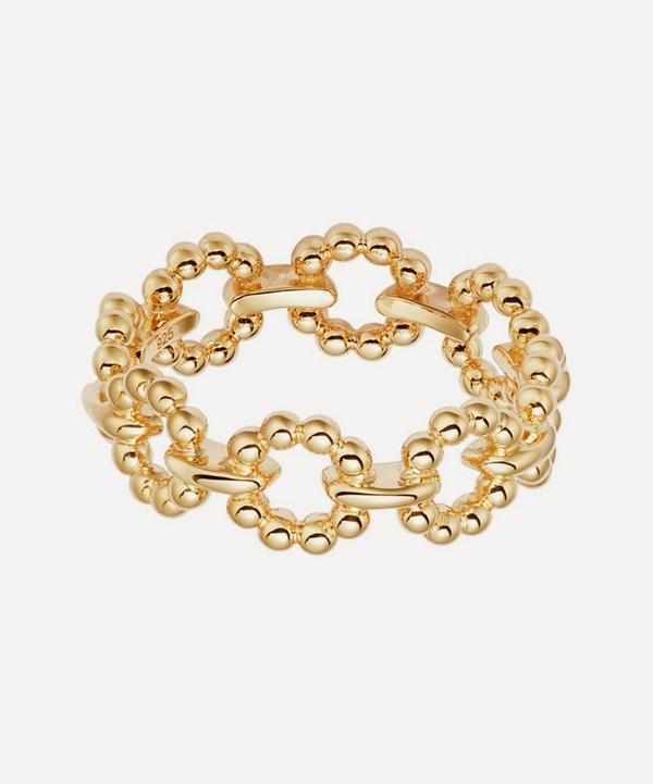 Astley Clarke - Gold Plated Vermeil Silver Stilla Arc Chain Ring image number null