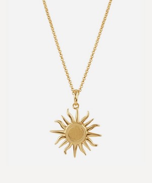 Dinny Hall - Gold Plated Vermeil Silver Sun Charm Pendant Necklace image number 0
