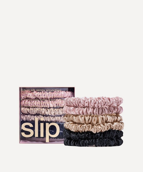 Slip - Skinny Silk Scrunchies Pack of 6 image number null