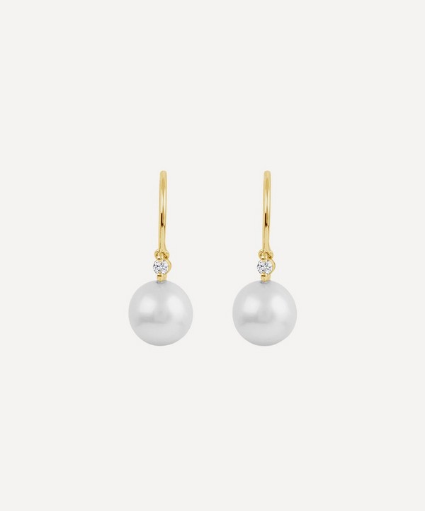 Dinny Hall - 14ct Gold Shuga Pearl and Diamond Drop Earrings image number 0