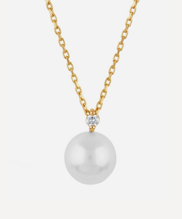 Dinny Hall - 14ct Gold Shuga Pearl and Diamond Pendant Necklace image number null