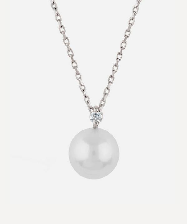 Dinny Hall - 14ct White Gold Shuga Pearl and Diamond Pendant Necklace image number null
