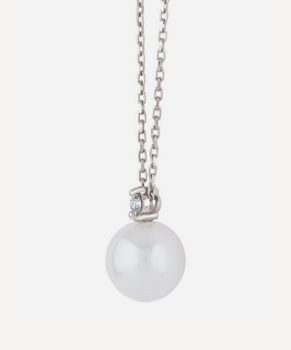 Dinny Hall - 14ct White Gold Shuga Pearl and Diamond Pendant Necklace image number 2
