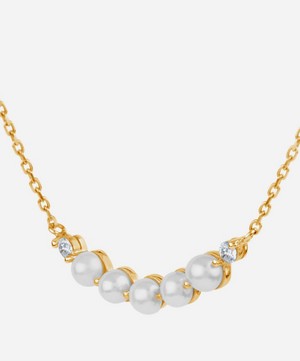 Dinny Hall - 14ct Gold Shuga Pearl and Diamond Bar Pendant Necklace image number 2