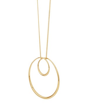 Dinny Hall - Gold Plated Vermeil Silver Signature Swirl Pendant Necklace image number 2