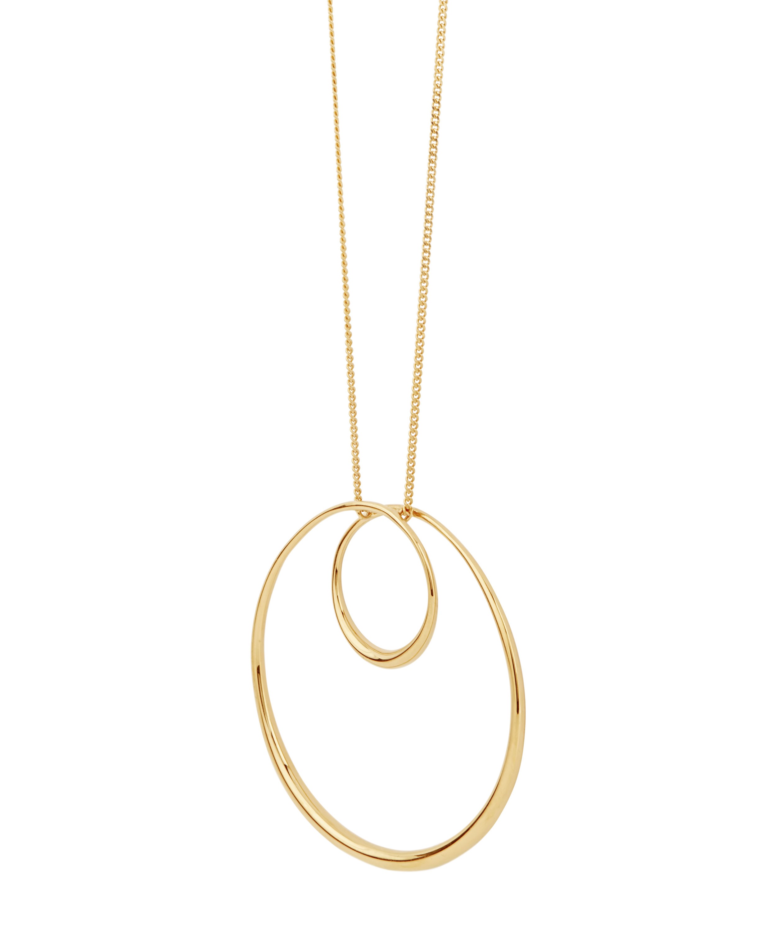 Dinny Hall - Gold Plated Vermeil Silver Signature Swirl Pendant Necklace image number 2