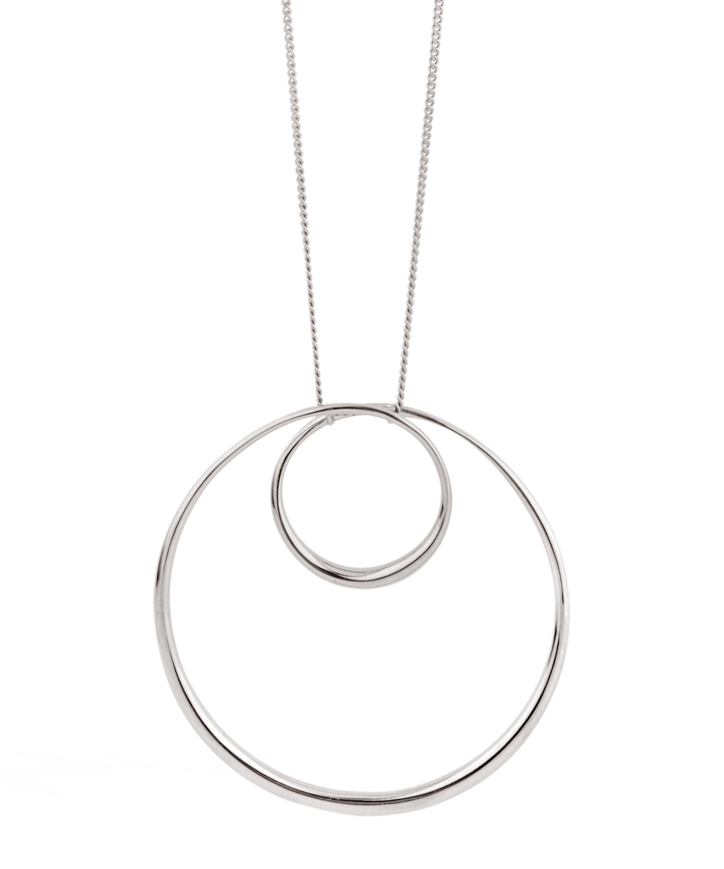 Dinny Hall - Silver Signature Swirl Pendant Necklace image number 0