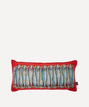 Fornasetti - Rectangular Silk Cushion image number 0