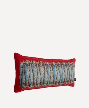 Fornasetti - Rectangular Silk Cushion image number 1