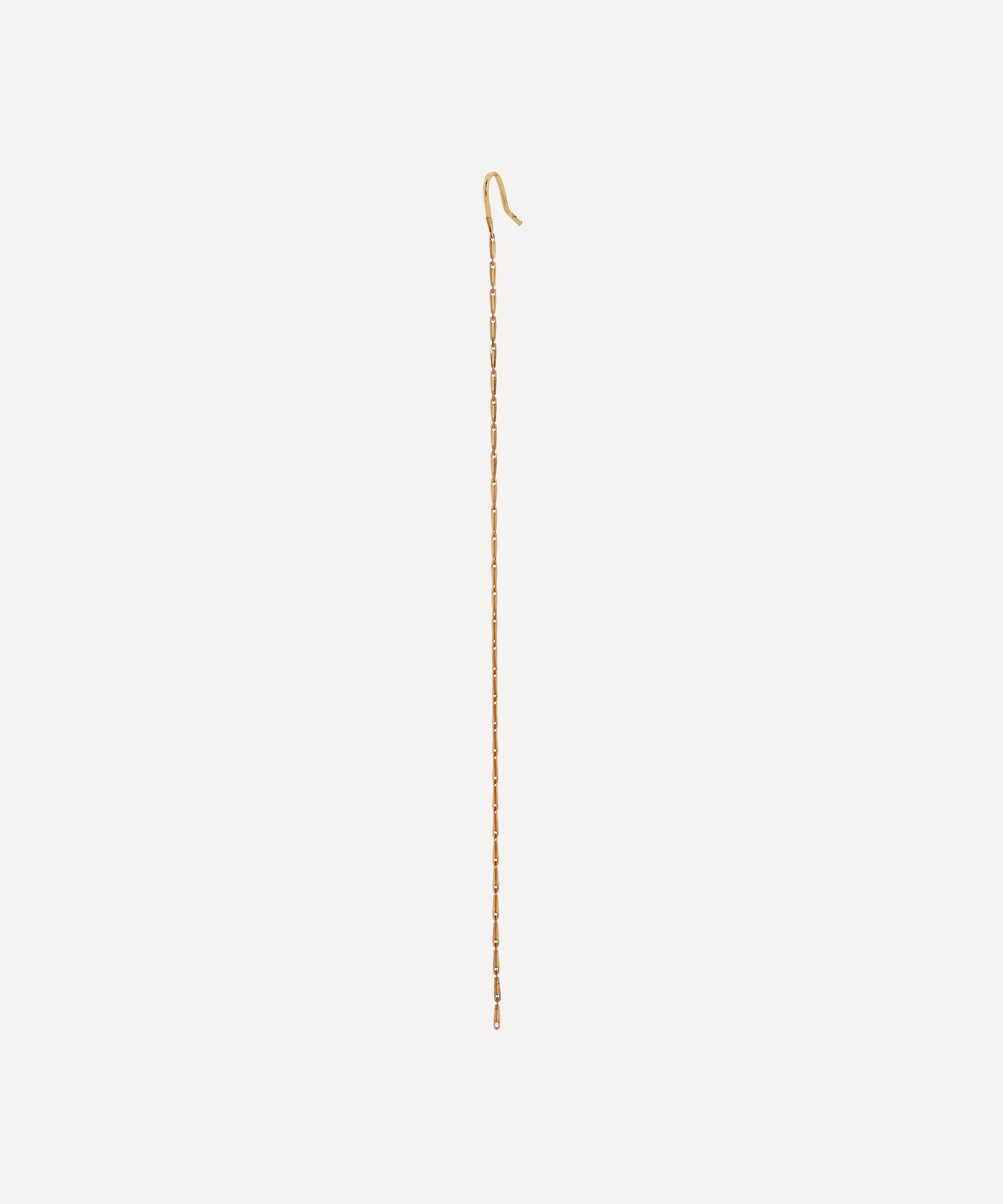 Atelier VM - 18ct Gold Cashmere Single Chain Drop Earring image number 2