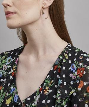 Atelier VM - 18ct Gold Sofia Rose Opal Hoop Earrings image number 1