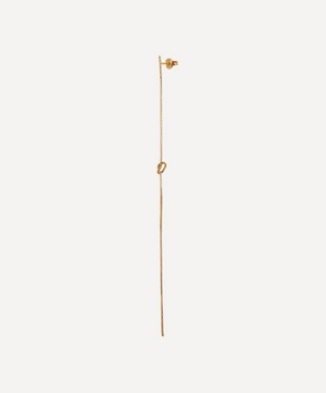 Atelier VM - 18ct Gold Anni 30 Single Chain Drop Earring image number 2