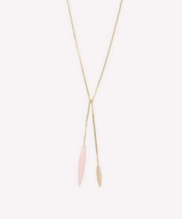 Atelier VM - 18ct Gold Close To Me Rose Opal Necklace image number null