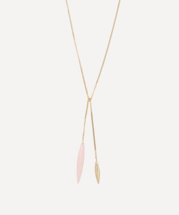 Atelier VM - 18ct Gold Close To Me Rose Opal Necklace image number null