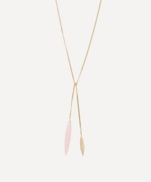 Atelier VM - 18ct Gold Close To Me Rose Opal Necklace image number 0