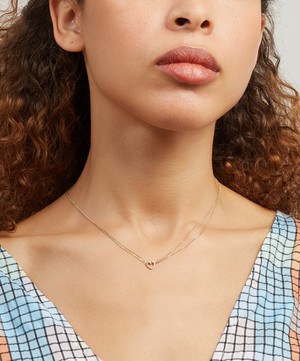 Atelier VM - 9ct Gold Darling Short Heart Pendant Necklace image number 1