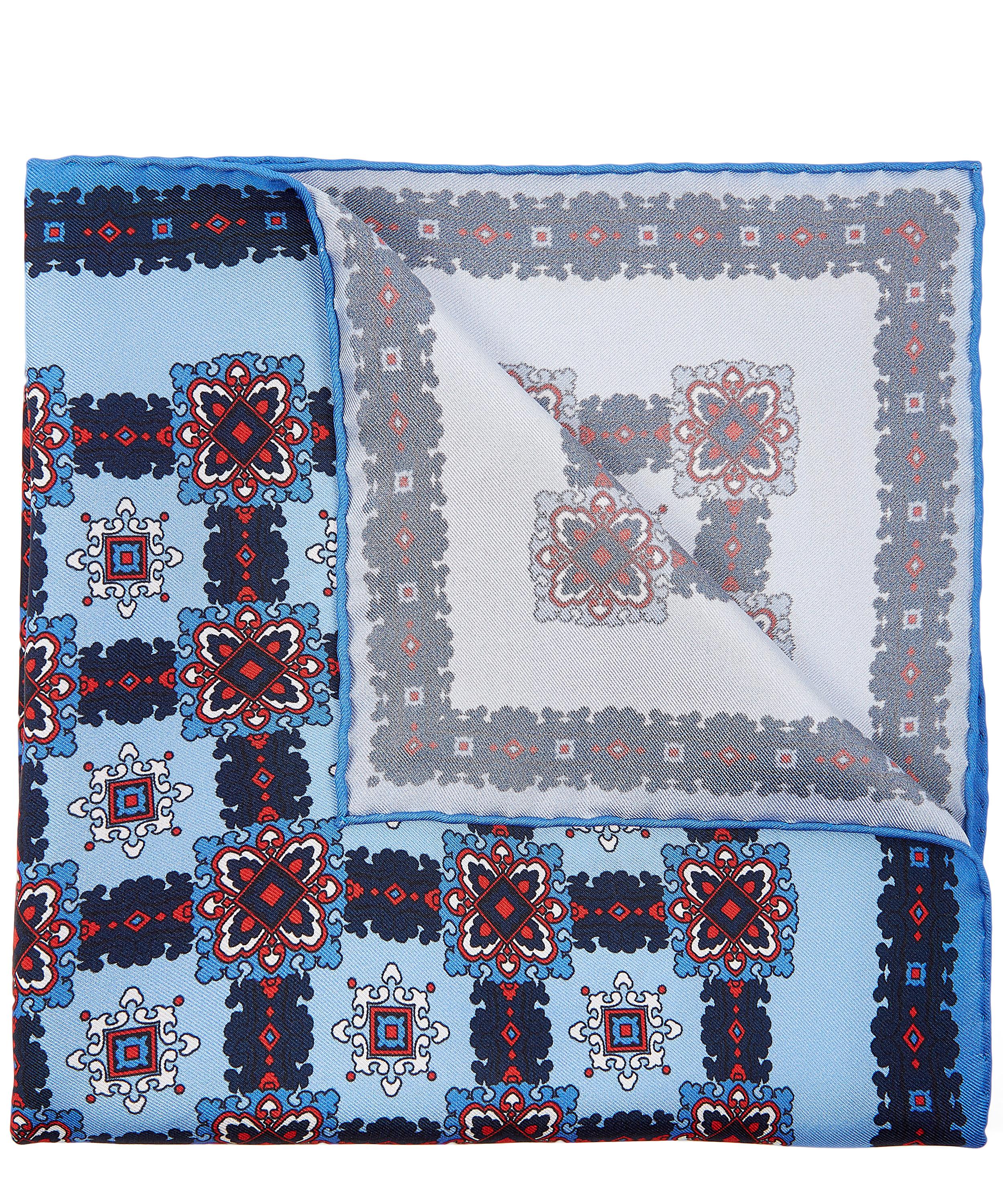 Liberty - Congleton Printed Silk Pocket Square image number 0