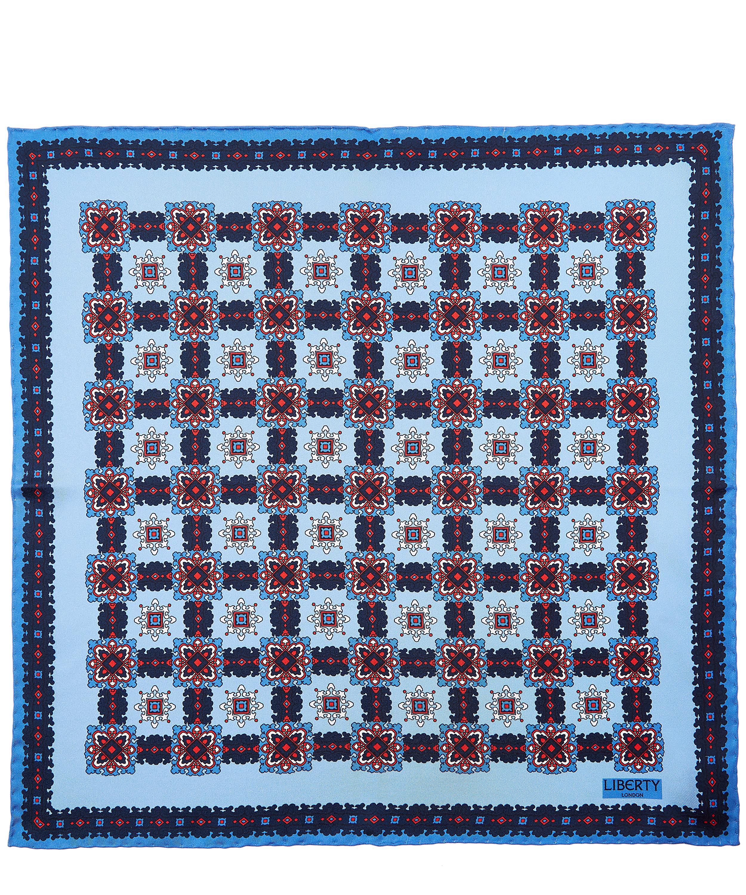 Liberty - Congleton Printed Silk Pocket Square image number 2