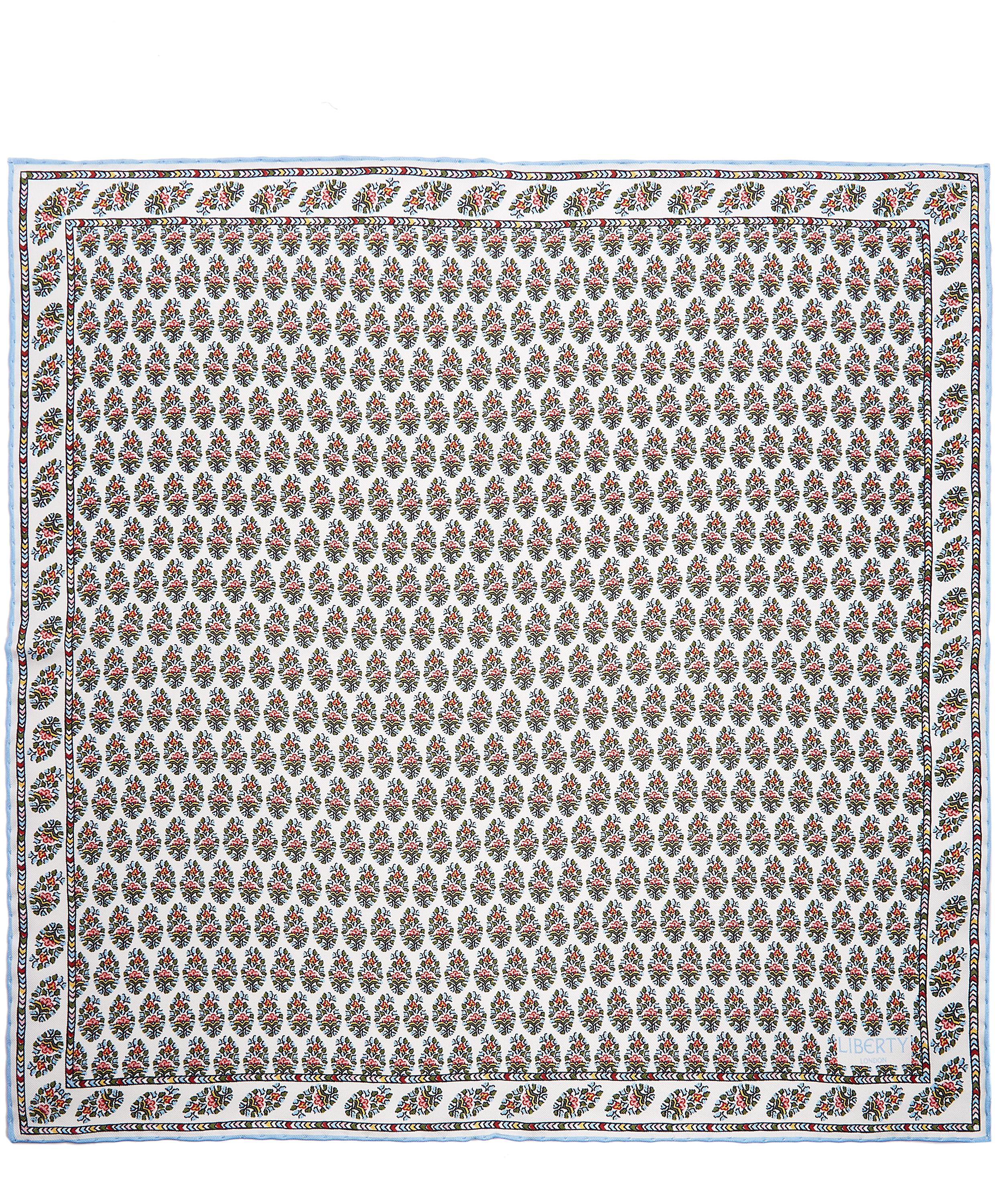Liberty - Oval Summer Wedding Printed Silk Pocket Square image number 2