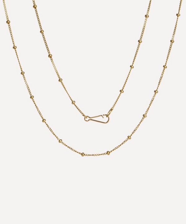Annoushka - 14ct Gold Saturn Long Chain Necklace image number null