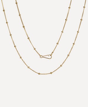 Annoushka - 14ct Gold Saturn Long Chain Necklace image number 0